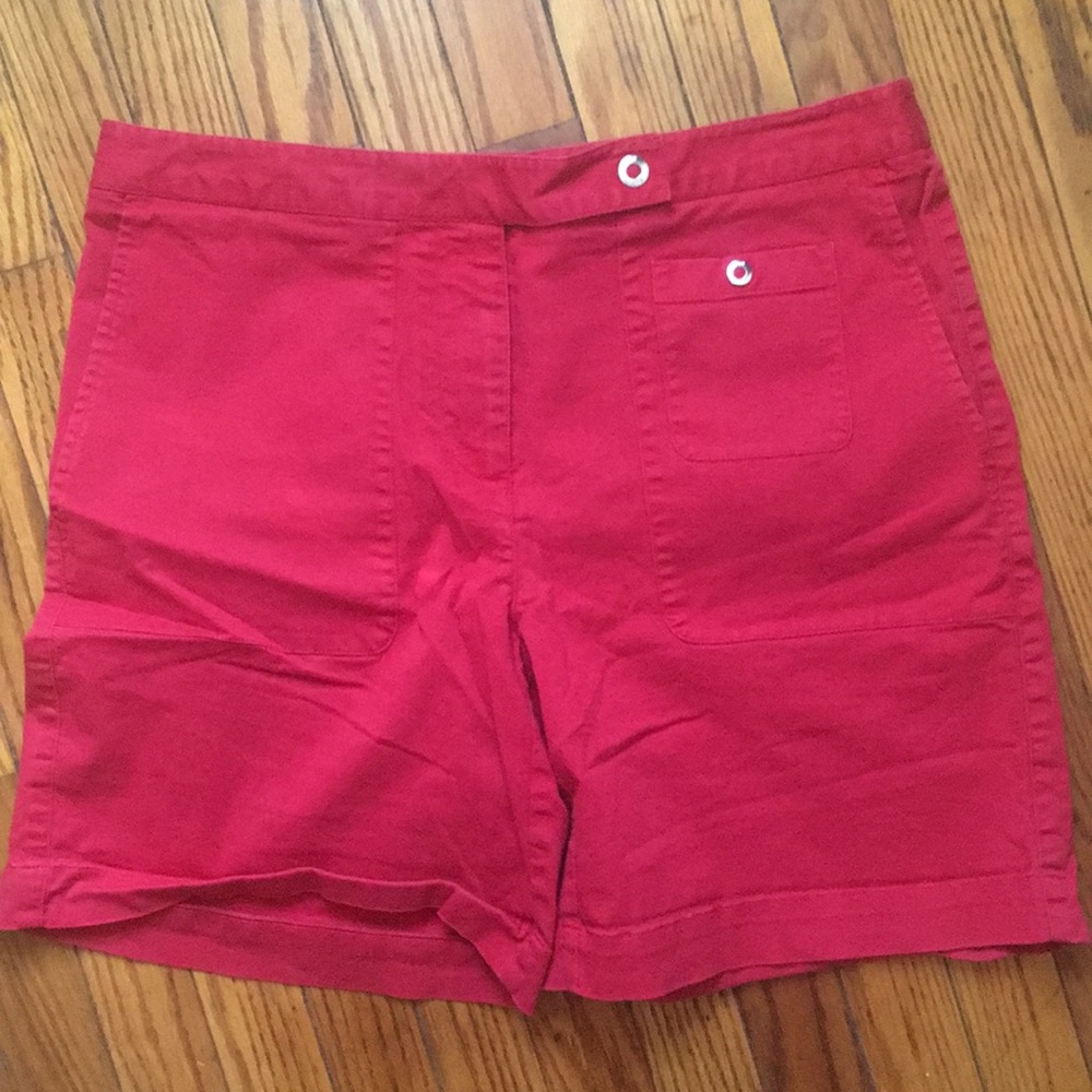 Vintage Lizgolf Audra shorts Red